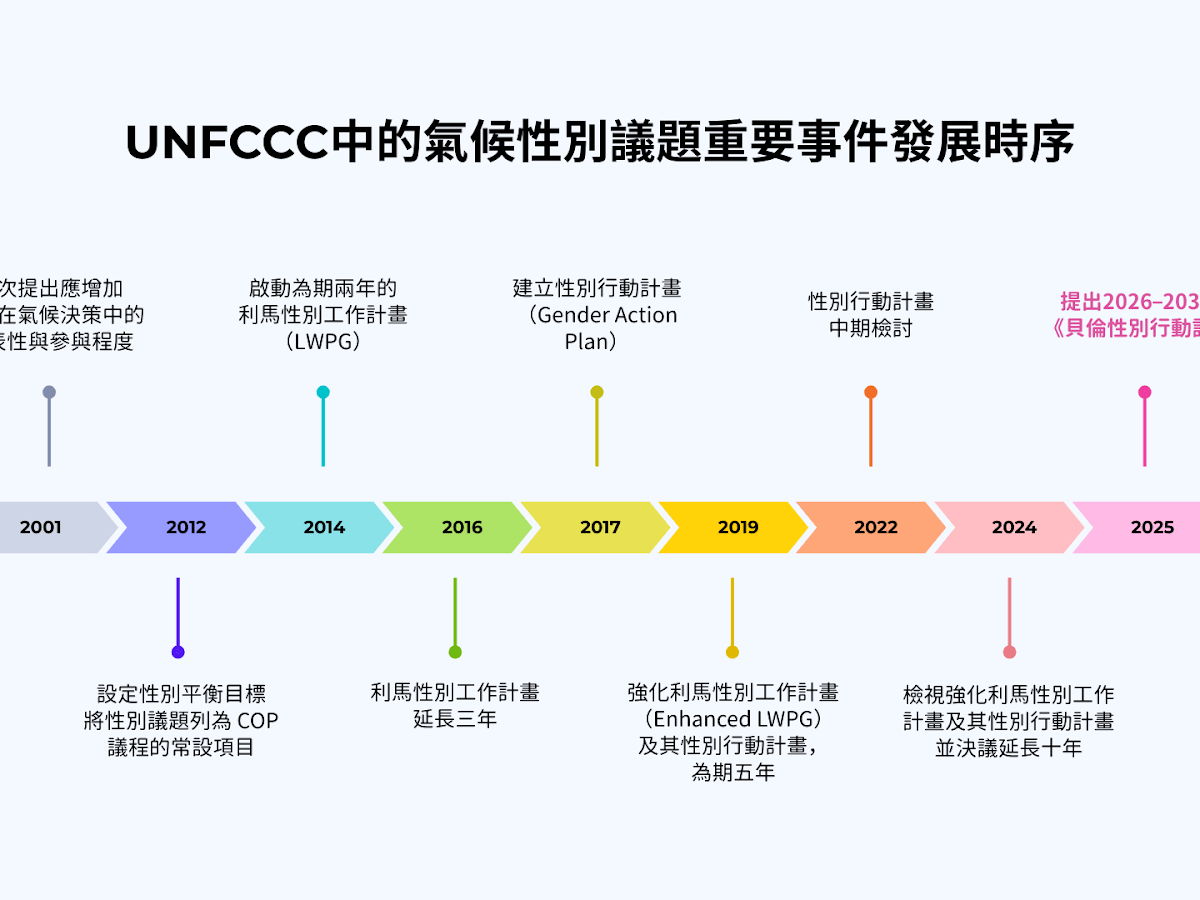 COP30 之後，全球氣候性別政策走向何方？解析《貝倫性別行動計畫》